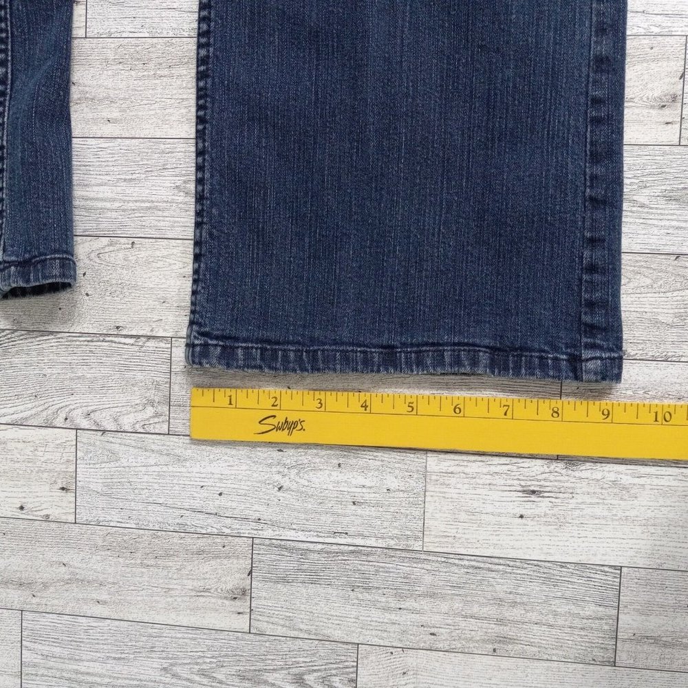 D & Co Womens Denim Jeans 12 Stretch Bootcut Medium Wash Outdoor Casual - Picture 15 of 16